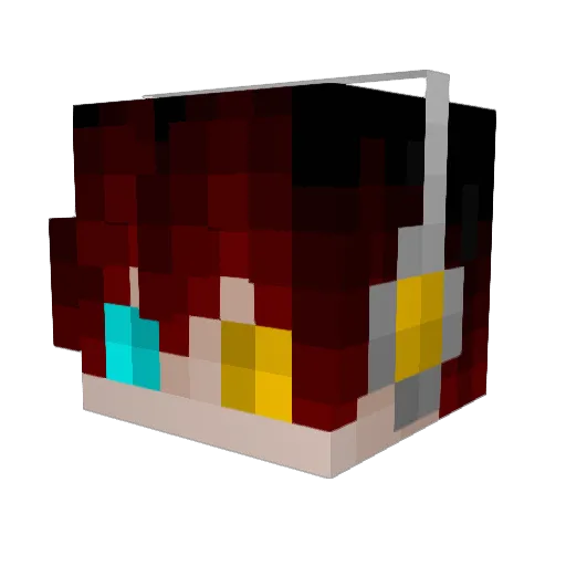 DeviousBoyo Minecraft avatar head, 3D render
