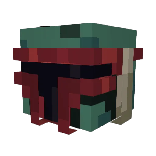DeviousDog6 Minecraft avatar head, 3D render