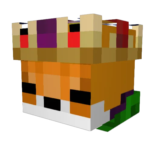 Minecraft-Avatar von DeviousFoxKing: Kopf als 3D-Render