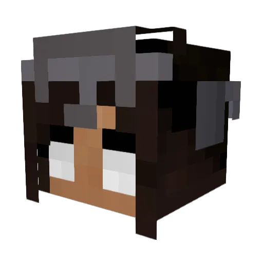 Devious_Cat Minecraft avatar head, 3D render