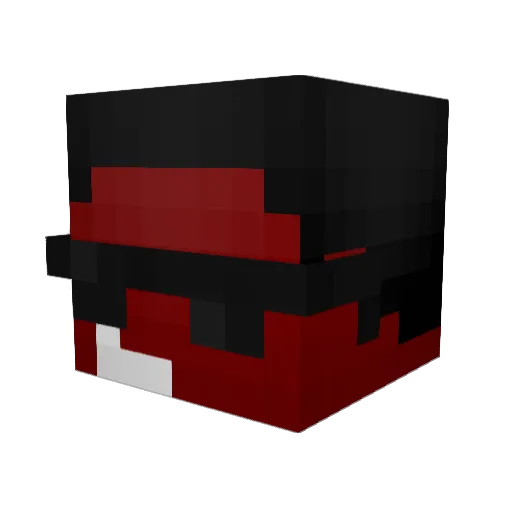 Deviousdeviouz Minecraft avatar head, 3D render