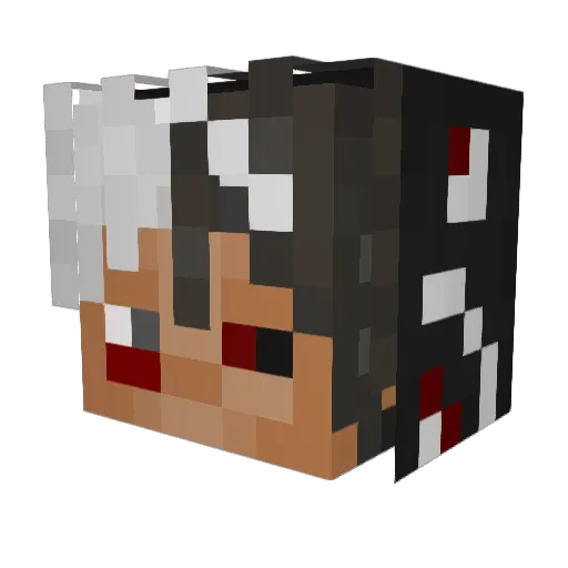 Devisso Minecraft avatar head, 3D render