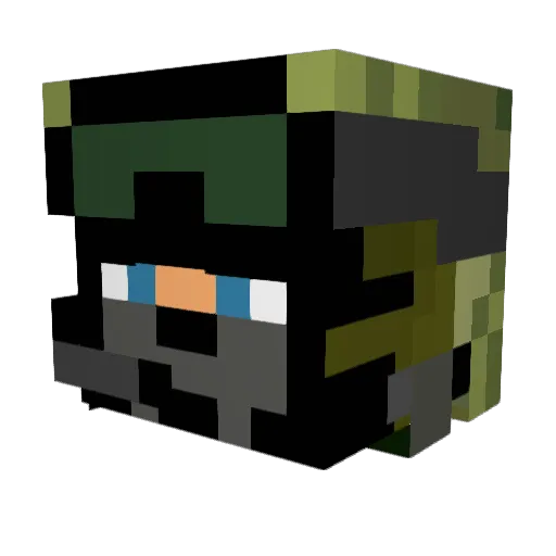 Devistator2014 Minecraft avatar head, 3D render