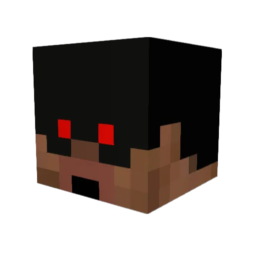 Devistigo Minecraft avatar head, 3D render