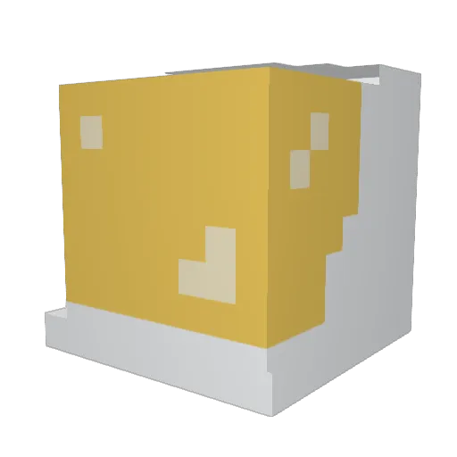 Devisu Minecraft avatar head, 3D render