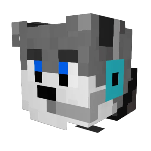 Devlish95 Minecraft avatar head, 3D render