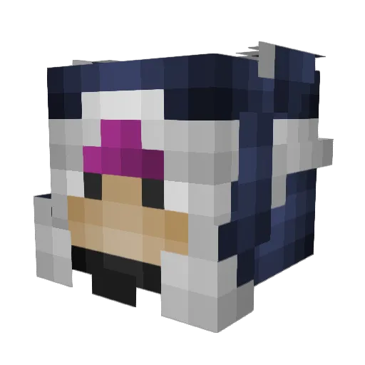 DevoidEagle Minecraft avatar head, 3D render