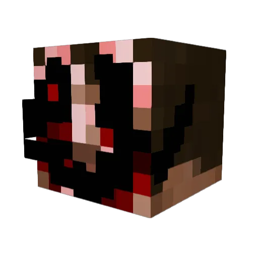 Devon56 Minecraft avatar head, 3D render