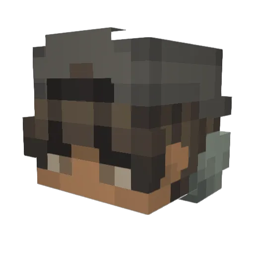 DevonJoseph_ Minecraft avatar head, 3D render