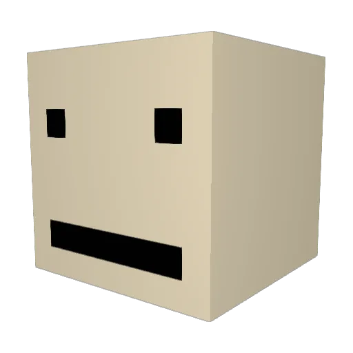 Devoncool Minecraft avatar head, 3D render