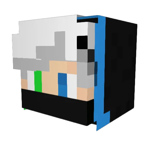 Devonn15 Minecraft avatar head, 3D render
