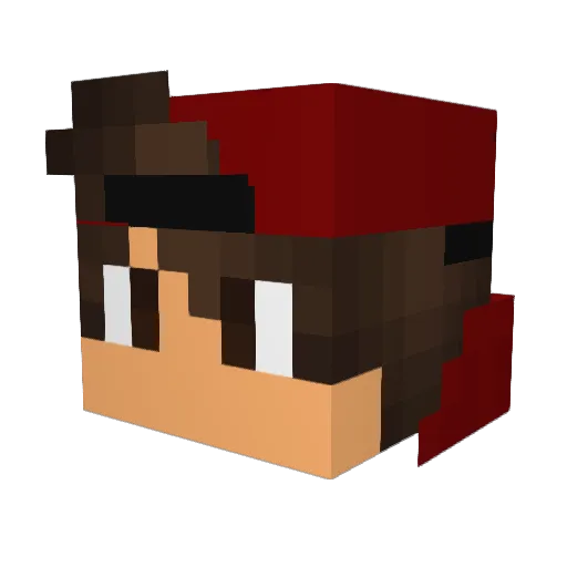 Devont21 Minecraft avatar head, 3D render