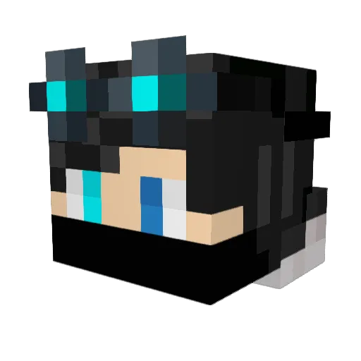 Devorax93110 Minecraft avatar head, 3D render