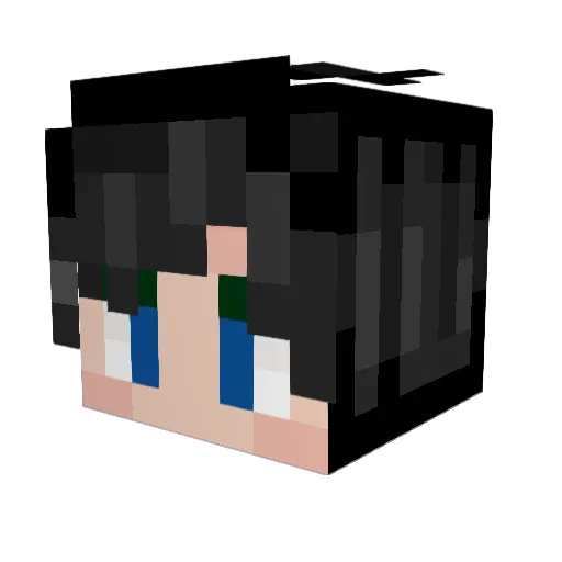 DevotedX2 Minecraft avatar head, 3D render
