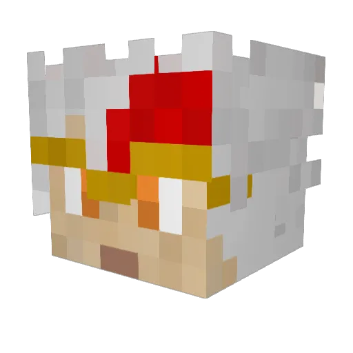 Devour257 Minecraft avatar head, 3D render
