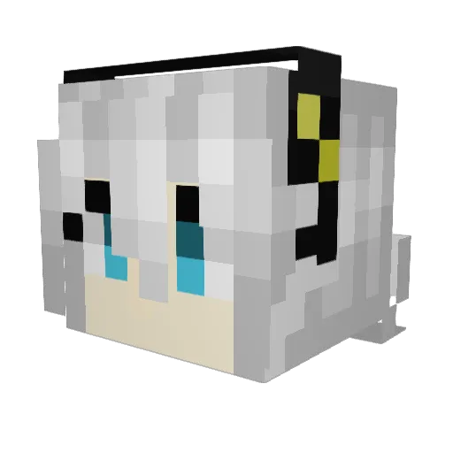 Devpro3 Minecraft avatar head, 3D render
