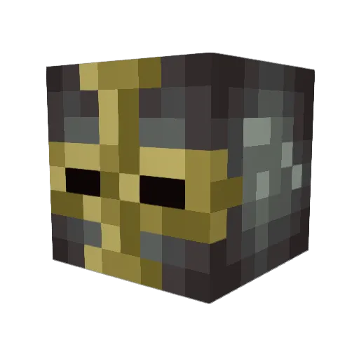 DevsVvlt Minecraft avatar head, 3D render