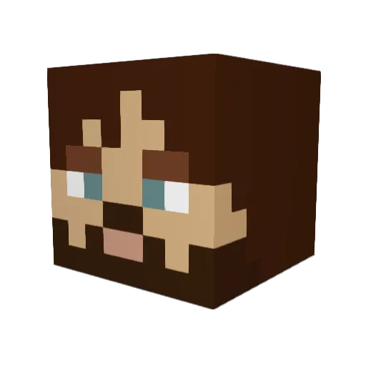 Devster125 Minecraft avatar head, 3D render