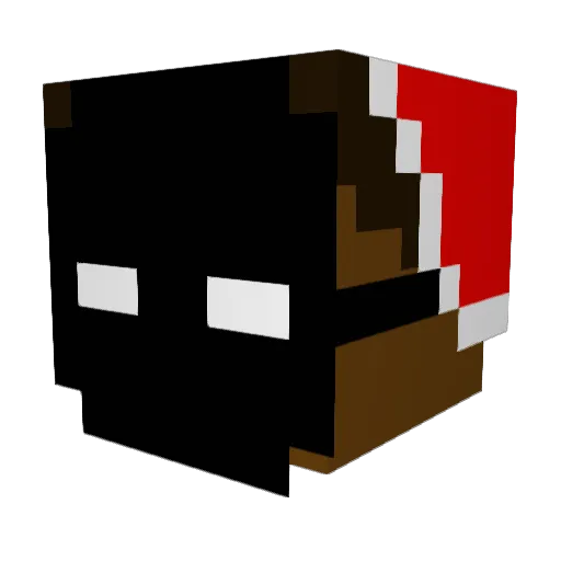 Devterra Minecraft avatar head, 3D render