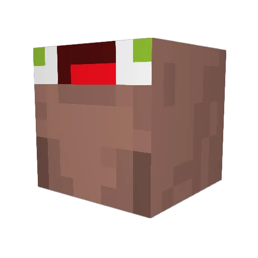 Devtheduck Minecraft avatar head, 3D render