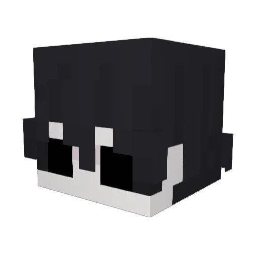 Devtnece Minecraft avatar head, 3D render