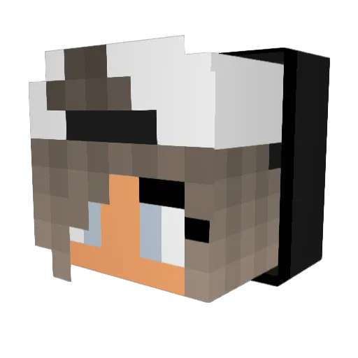 Devxo Minecraft avatar head, 3D render