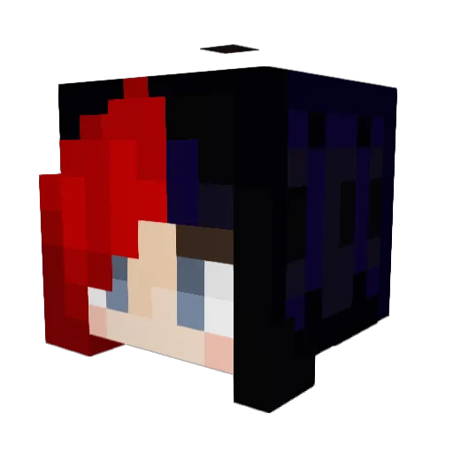 DevyD696 Minecraft avatar head, 3D render