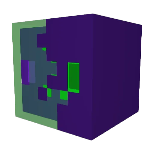 DevyJunior Minecraft avatar head, 3D render