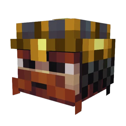Devyr Minecraft avatar head, 3D render