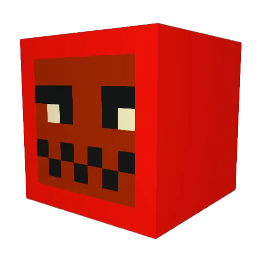 Dew07 Minecraft avatar head, 3D render