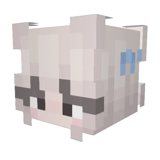 Dew94 Minecraft avatar head, 3D render