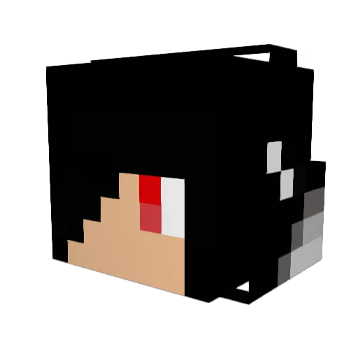 DewDaoust Minecraft avatar head, 3D render
