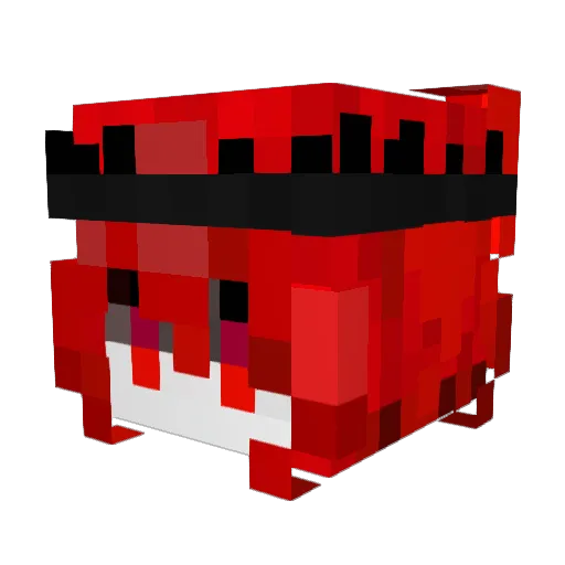 Dew_arisa Minecraft avatar head, 3D render