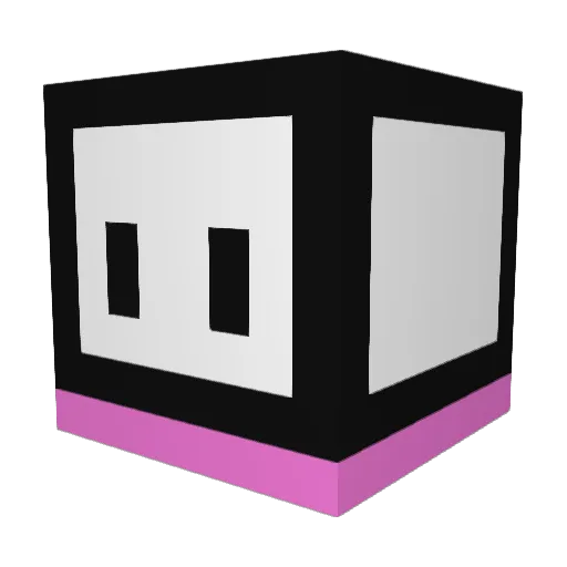 Dew_blue Minecraft avatar head, 3D render