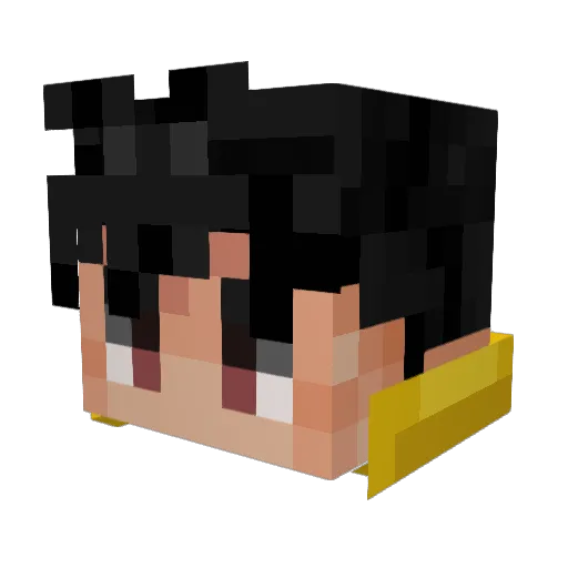 Dewajs Minecraft avatar head, 3D render