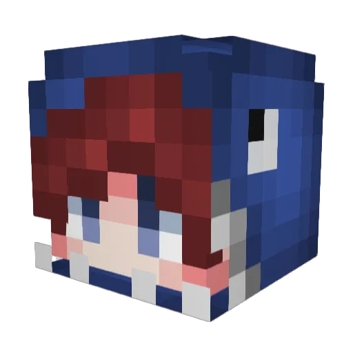 Dewastator2000 Minecraft avatar head, 3D render