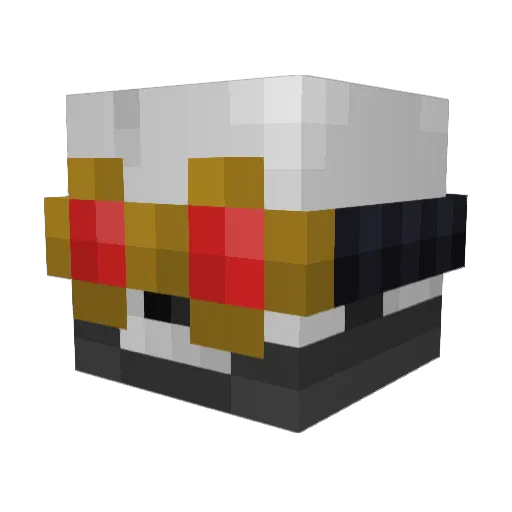 Dewdrax Minecraft avatar head, 3D render