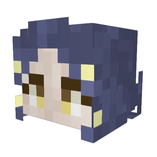 DewdropAura Minecraft avatar head, 3D render