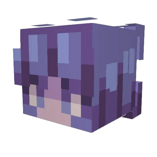 DewdropEmma Minecraft avatar head, 3D render
