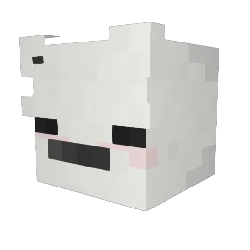 Dewenacheduh Minecraft avatar head, 3D render