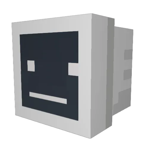 DeweyFewey Minecraft avatar head, 3D render