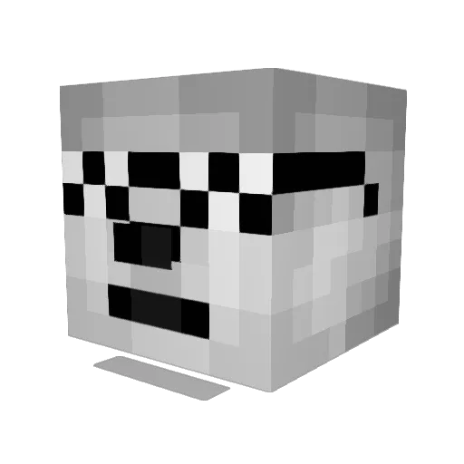 DewgsSlayer Minecraft avatar head, 3D render