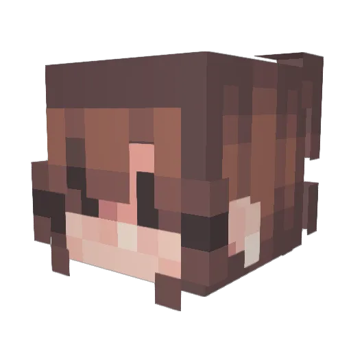 DewiG Minecraft avatar head, 3D render