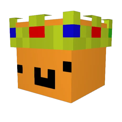 Dewixter Minecraft avatar head, 3D render