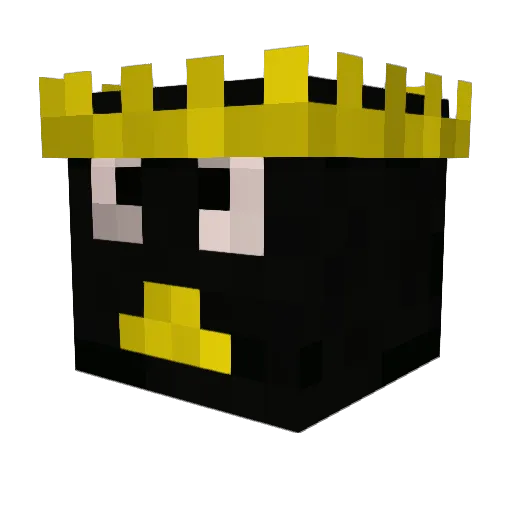 Dewobb Minecraft avatar head, 3D render