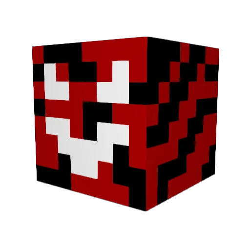 Dewpun Minecraft avatar head, 3D render