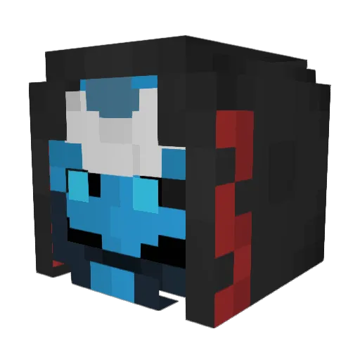Dewrevolution Minecraft avatar head, 3D render
