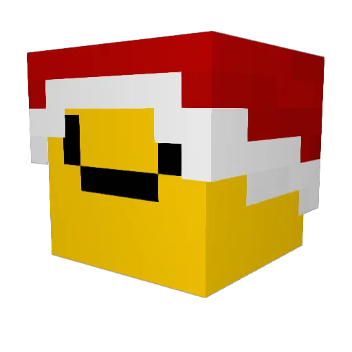Dex07_ Minecraft avatar head, 3D render