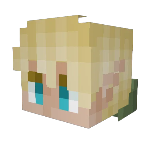 Dex3Boi Minecraft avatar head, 3D render