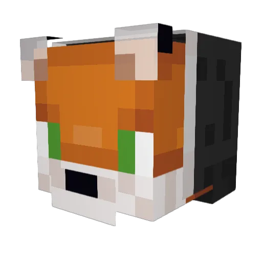 DexBalloon Minecraft avatar head, 3D render